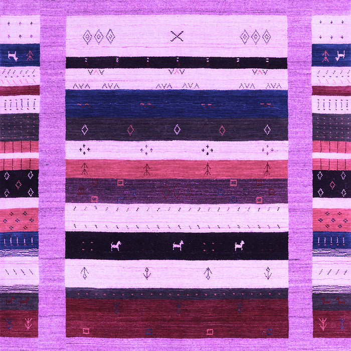 Abstract Purple Contemporary Rug, con1953pur