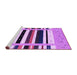 Sideview of Machine Washable Abstract Purple Contemporary Area Rugs, wshcon1953pur