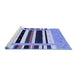 Sideview of Machine Washable Abstract Blue Contemporary Rug, wshcon1953blu