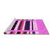 Sideview of Machine Washable Abstract Pink Contemporary Rug, wshcon1953pnk