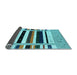 Sideview of Abstract Light Blue Contemporary Rug, con1953lblu