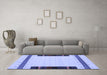 Machine Washable Abstract Blue Contemporary Rug in a Living Room, wshcon1954blu