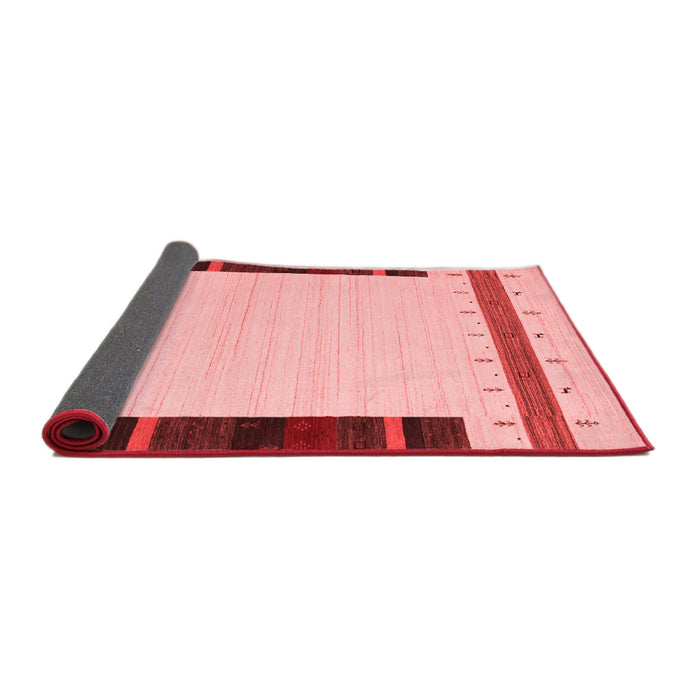 Abstract Red Contemporary Area Rugs
