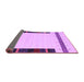 Sideview of Abstract Purple Contemporary Rug, con1954pur