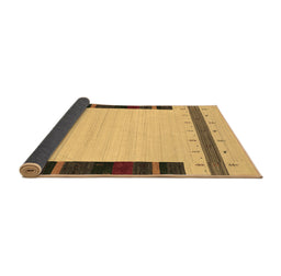 Sideview of Abstract Brown Contemporary Rug, con1954brn