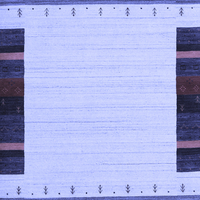 Machine Washable Abstract Blue Contemporary Rug, wshcon1954blu