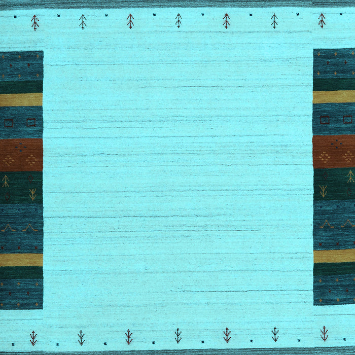 Machine Washable Abstract Light Blue Contemporary Rug, wshcon1954lblu