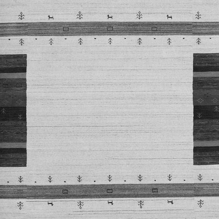 Serging Thickness of Abstract Gray Contemporary Rug, con1954gry