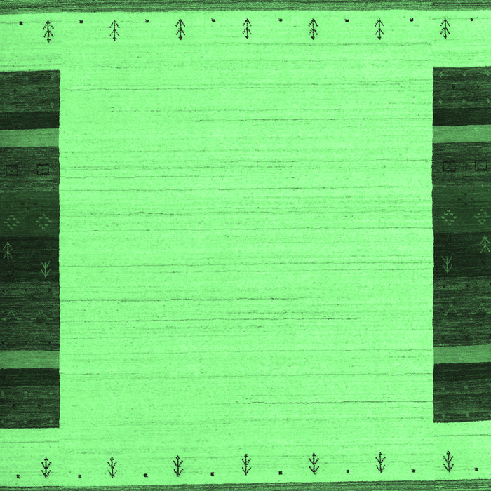 Abstract Emerald Green Contemporary Rug, con1954emgrn
