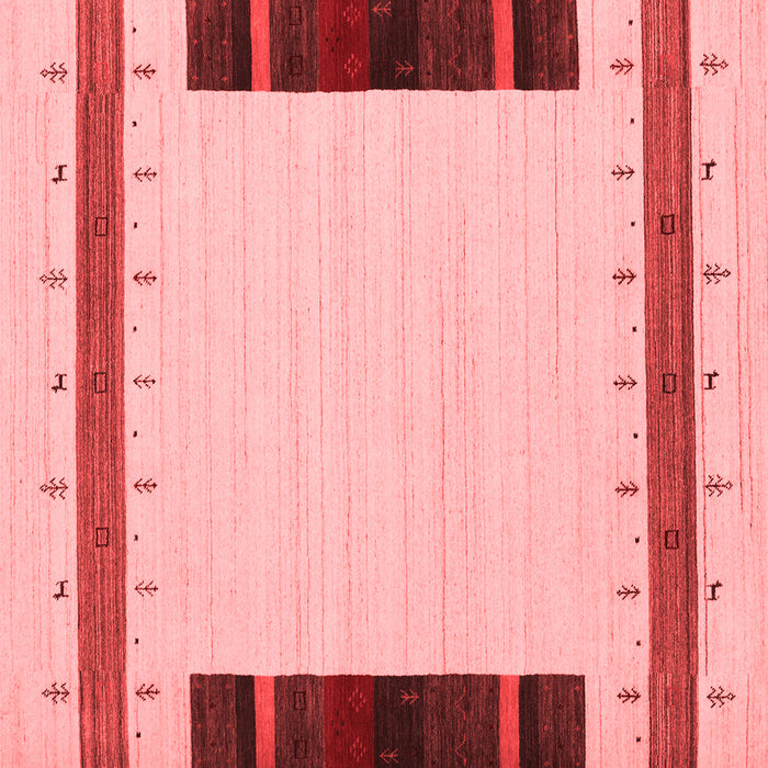 Machine Washable Abstract Red Contemporary Rug, wshcon1954red