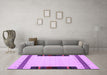 Machine Washable Abstract Purple Contemporary Area Rugs in a Living Room, wshcon1954pur