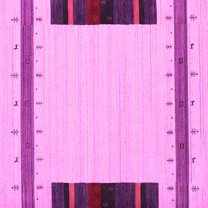 Square Machine Washable Abstract Pink Contemporary Rug, wshcon1954pnk