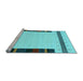 Sideview of Machine Washable Abstract Light Blue Contemporary Rug, wshcon1954lblu