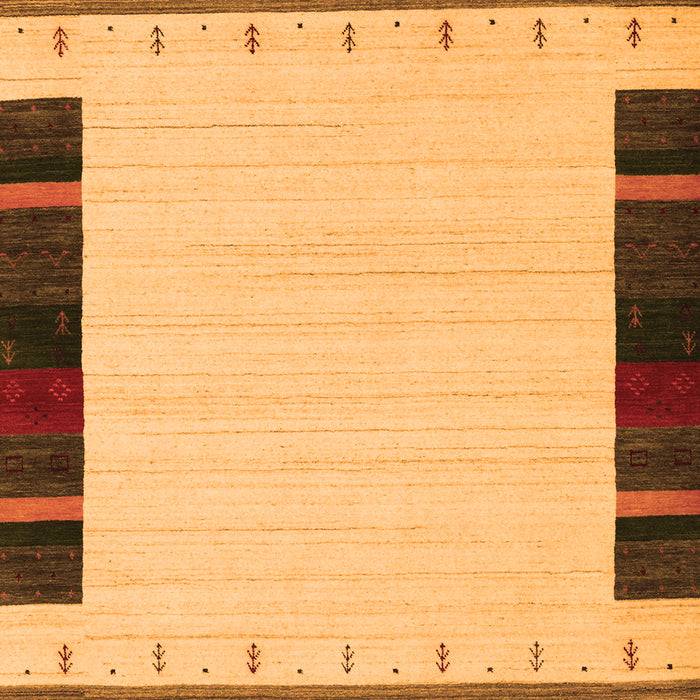 Abstract Orange Contemporary Rug, con1954org