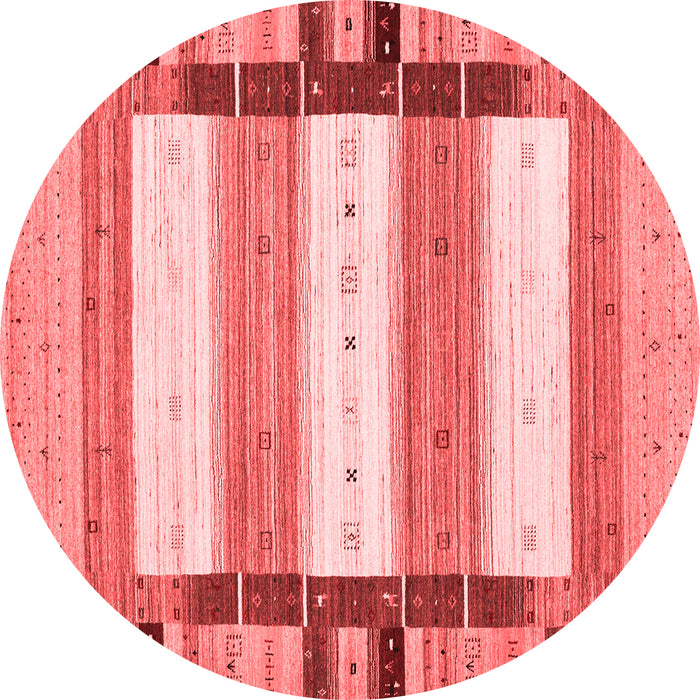 Machine Washable Abstract Red Contemporary Rug, wshcon1955red