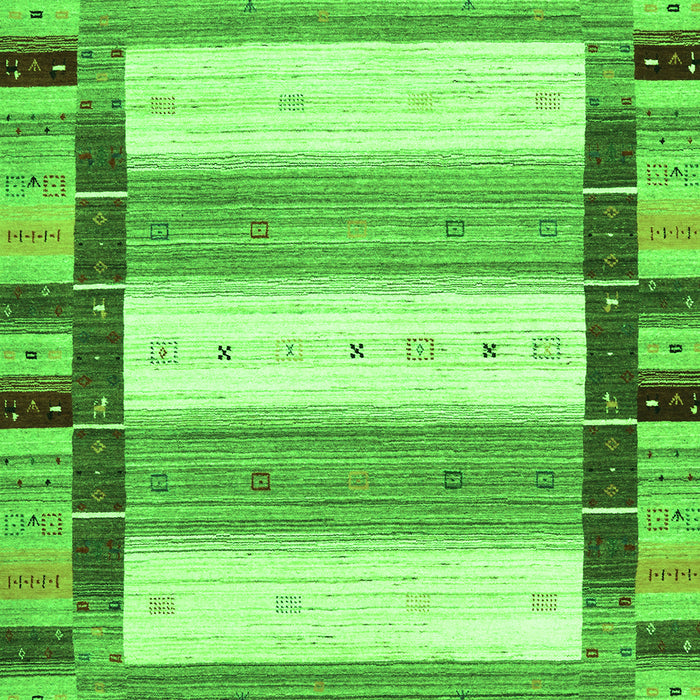 Abstract Green Contemporary Rug, con1955grn