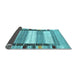 Sideview of Abstract Light Blue Contemporary Rug, con1955lblu