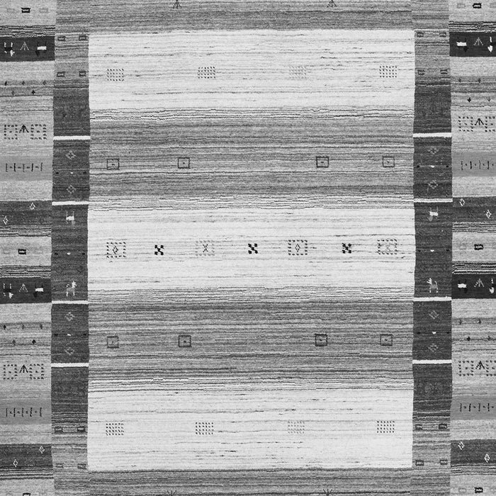 Abstract Gray Contemporary Rug, con1955gry