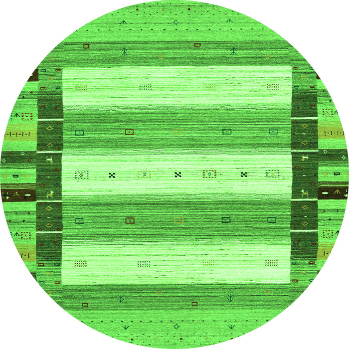 Machine Washable Abstract Green Contemporary Area Rugs, wshcon1955grn