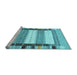 Sideview of Machine Washable Abstract Light Blue Contemporary Rug, wshcon1955lblu