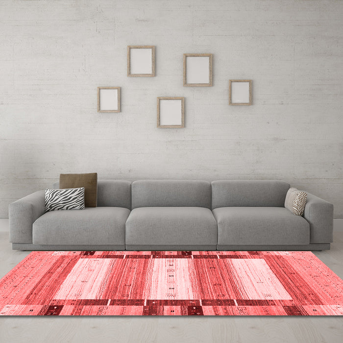 Contemporary Red Washable Rugs