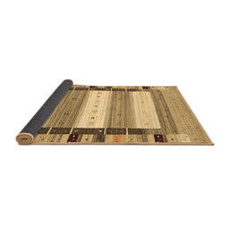 Sideview of Abstract Brown Contemporary Rug, con1955brn