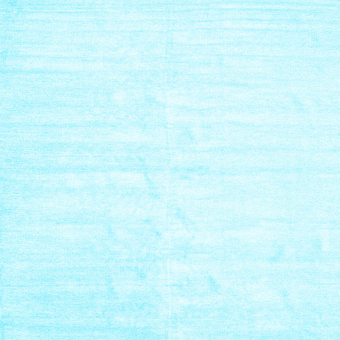 Square Machine Washable Solid Light Blue Modern Rug, wshcon1956lblu