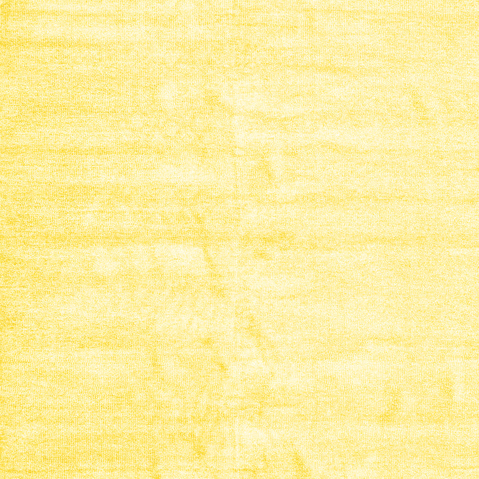 Machine Washable Solid Yellow Modern Rug, wshcon1956yw