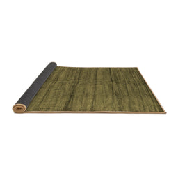 Sideview of Abstract Brown Contemporary Rug, con1957brn