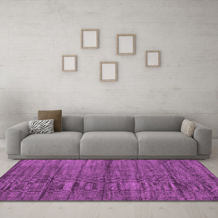 Machine Washable Abstract Pink Contemporary Rug in a Living Room, wshcon1957pnk