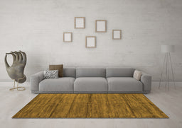 Machine Washable Abstract Orange Contemporary Area Rugs in a Living Room, wshcon1957org