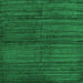 Serging Thickness of Abstract Green Contemporary Rug, con1958grn