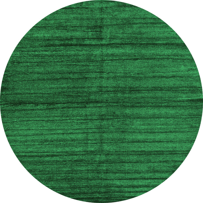 Square Abstract Green Contemporary Rug, con1958grn