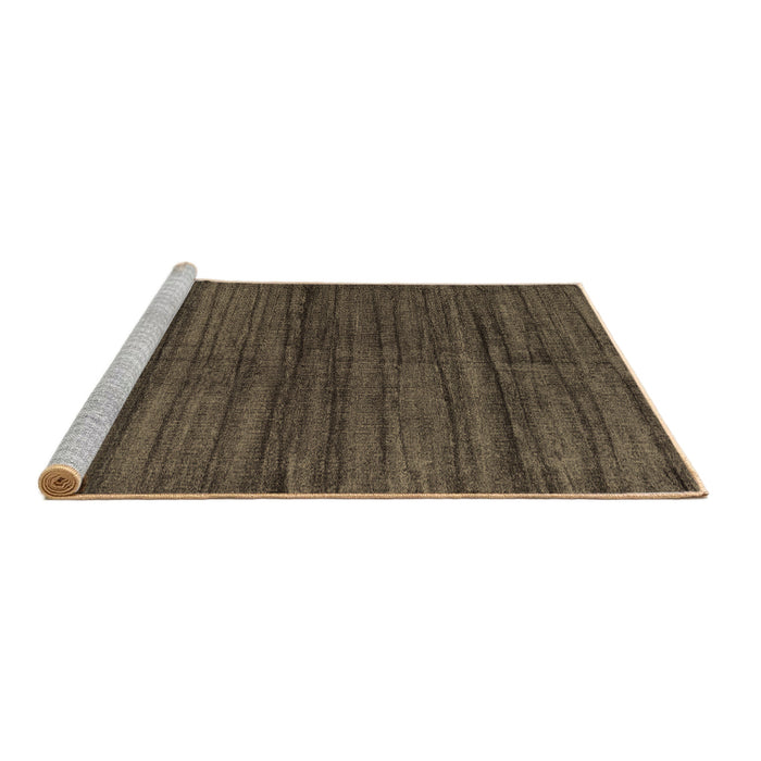 Sideview of Machine Washable Abstract Brown Contemporary Rug, wshcon1958brn