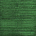 Square Machine Washable Abstract Emerald Green Contemporary Area Rugs, wshcon1958emgrn