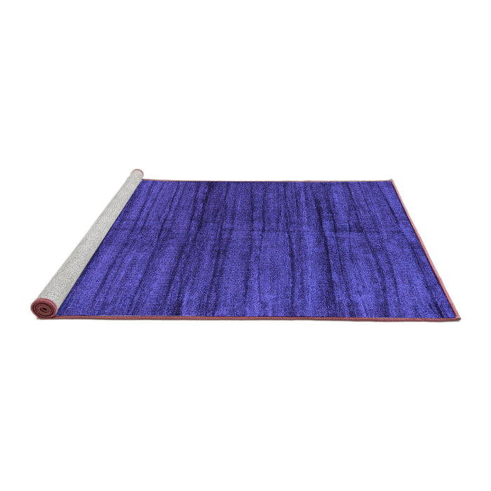 Sideview of Machine Washable Abstract Purple Contemporary Area Rugs, wshcon1958pur