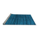 Sideview of Machine Washable Abstract Light Blue Contemporary Rug, wshcon1958lblu