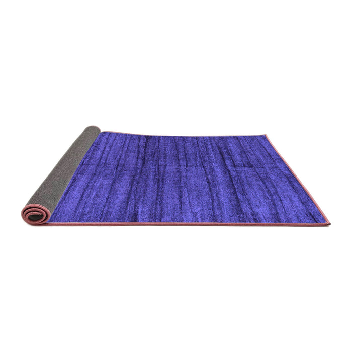 Sideview of Abstract Purple Contemporary Rug, con1958pur