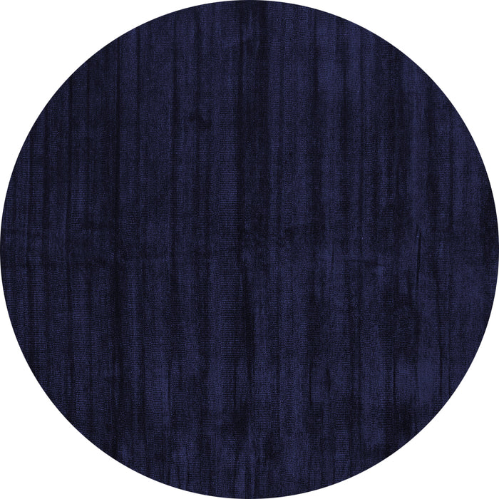 Round Machine Washable Abstract Blue Contemporary Rug, wshcon1959blu