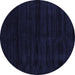 Round Machine Washable Abstract Blue Contemporary Rug, wshcon1959blu