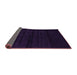 Sideview of Abstract Purple Contemporary Rug, con1959pur