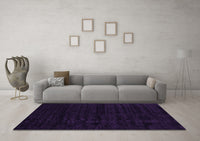 Machine Washable Abstract Purple Contemporary Rug, wshcon1959pur