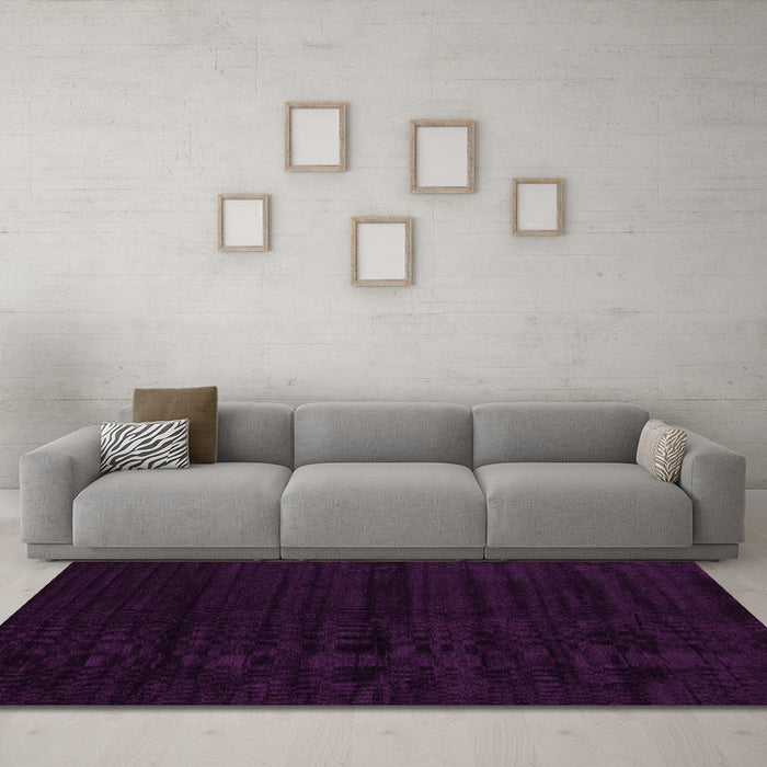 Machine Washable Abstract Pink Contemporary Rug in a Living Room, wshcon1959pnk