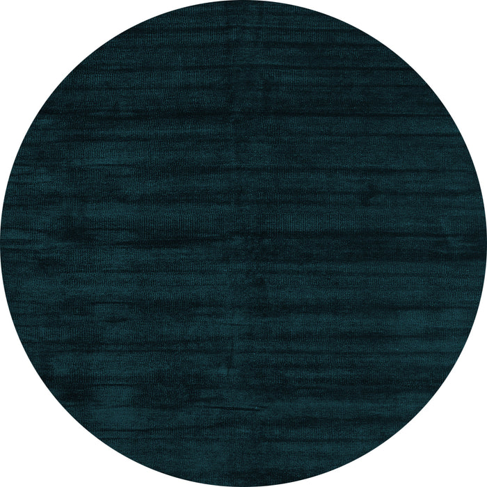 Round Abstract Light Blue Contemporary Rug, con1959lblu