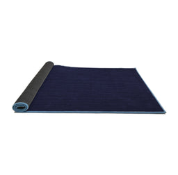 Sideview of Abstract Blue Contemporary Rug, con195blu
