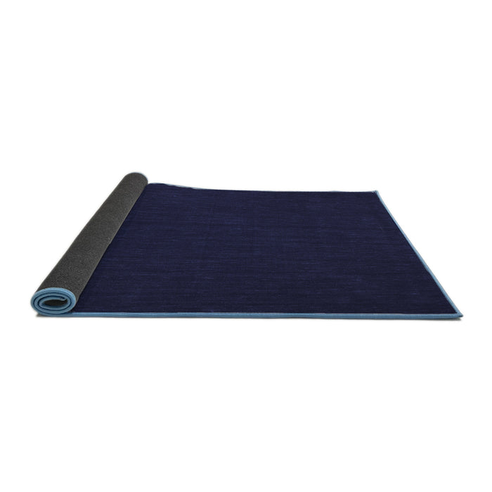 Sideview of Abstract Blue Contemporary Rug, con195blu