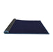 Sideview of Abstract Blue Contemporary Rug, con195blu