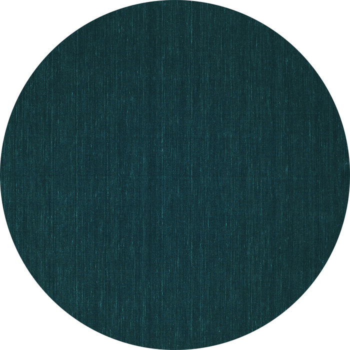 Round Abstract Light Blue Contemporary Rug, con195lblu