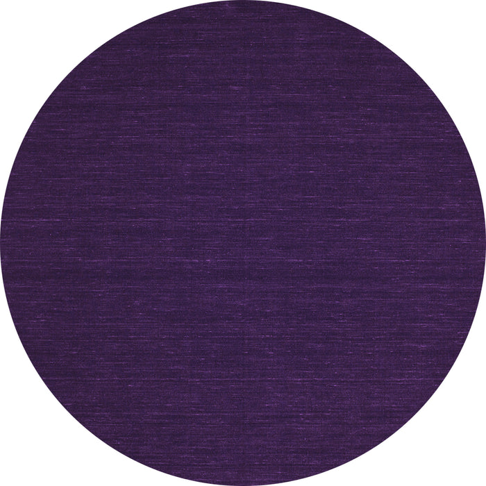 Round Machine Washable Abstract Purple Contemporary Area Rugs, wshcon195pur