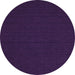 Round Machine Washable Abstract Purple Contemporary Area Rugs, wshcon195pur